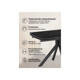 Катчел 120(180)x80 черный мрамор / черный Керамический стол от производителя