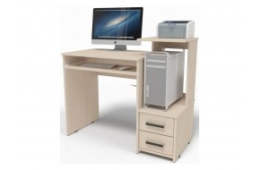 Письменный стол Джаз-24 99,6х9,4х86,4 правый дуб молочный Компьютерный