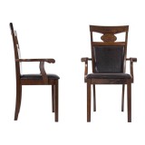 Кресло Luiza dirty oak / dark brown Стул деревянный распродажа