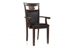 Кресло Luiza dirty oak / dark brown Стул деревянный