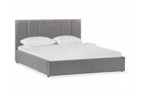 Кровать Афродита-3 160 х 200 см ПМ рогожка серая