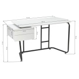 Desk white / black недорого