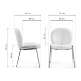 Kalipso 1 white / black Стул на металлокаркасе от производителя