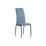 Tod light blue / black Стул на металлокаркасе недорого