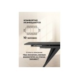 Дарвин 160(220)х89 серый мрамор baolai / черный Керамический сто недорого