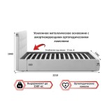 Мягкая кровать Selesta 1200 беж с ортопед.основанием с матрасом  распродажа