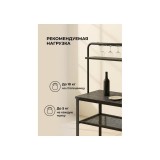 Сари 120х50х171 дпк графит / черный Барный стол распродажа