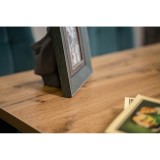 Тринити Лофт 120x80x75 дуб крафт золотой / черный матовый Стол д недорого