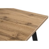 Тринити Лофт 120x80x75 дуб крафт золотой / черный матовый Стол д от производителя