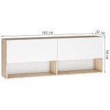 Алетра ПЛ01-1600 дуб крафт серый / глянец белый купить
