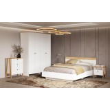 Теодора 160х200 белый / крафт золотой купить