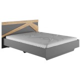 Теодора 160х200 графит / крафт золотой Кровать недорого