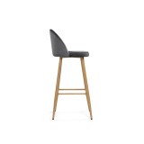 Dodo 1 dark grey with edging / wood распродажа