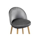 Dodo 1 dark grey with edging / wood фото