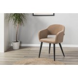 Кресло Oscar Diag beige/черный от производителя