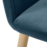 Кресло Oscar Diag blue/нат.дуб недорого