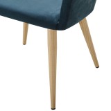 Кресло Oscar Diag blue/нат.дуб недорого