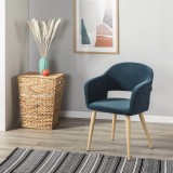 Кресло Oscar Diag blue/нат.дуб от производителя