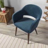 Кресло Oscar Diag blue/т.орех распродажа