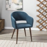 Кресло Oscar Diag blue/т.орех купить