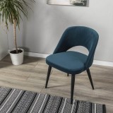 Стул Lars Diag blue/черный недорого