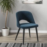 Стул Lars Diag blue/черный фото