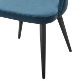 Стул Lars Diag blue/черный распродажа