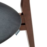 Стул Rasmus  Diag grey/т.орех купить