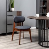 Стул Rasmus  Diag grey/т.орех купить
