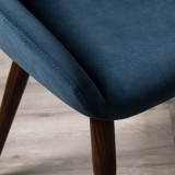 Кресло Kent Diag blue/т.орех распродажа