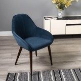 Кресло Kent Diag blue/т.орех недорого