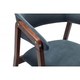 Кресло Dalia Soft Grey/Темный орех фото