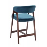 Кресло полубарное Baxter Blue/т.орех от производителя