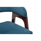 Кресло полубарное Baxter Blue/т.орех распродажа